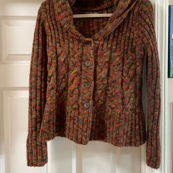 Prana Cozy Fall colors Cable Knit Sweater - Picture 1 of 5